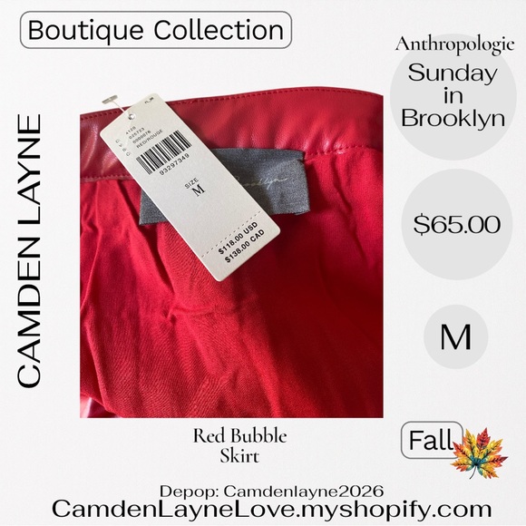 Anthropologie Scarlet Skirt - Picture 4 of 9